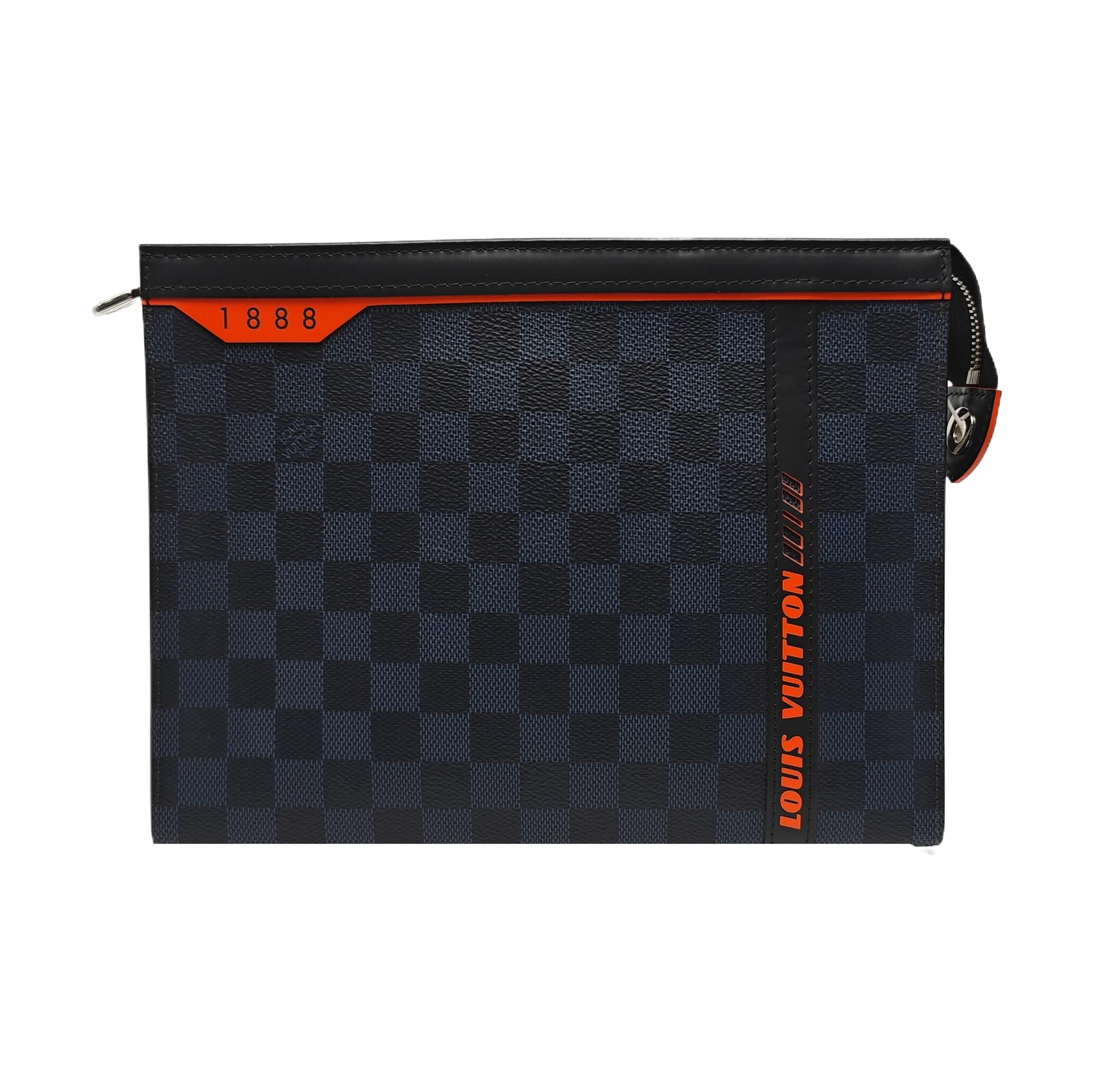 Pochette Voyag MM Damier Coated Canvas Blue