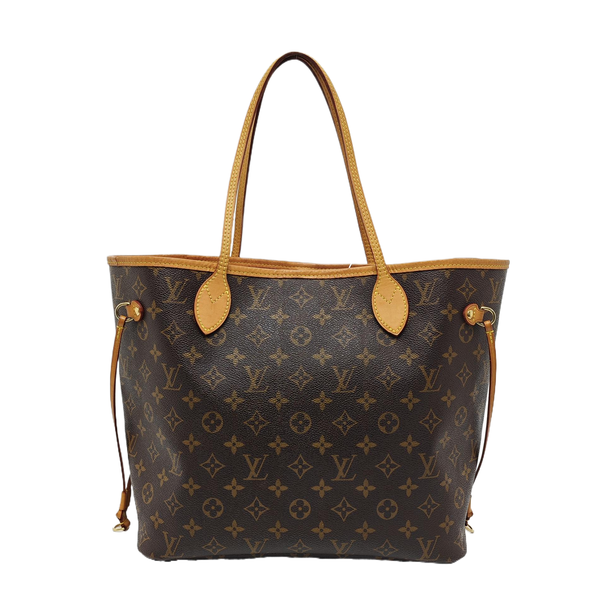 NEVERFULL MM Monogram Coated Canvas Brown