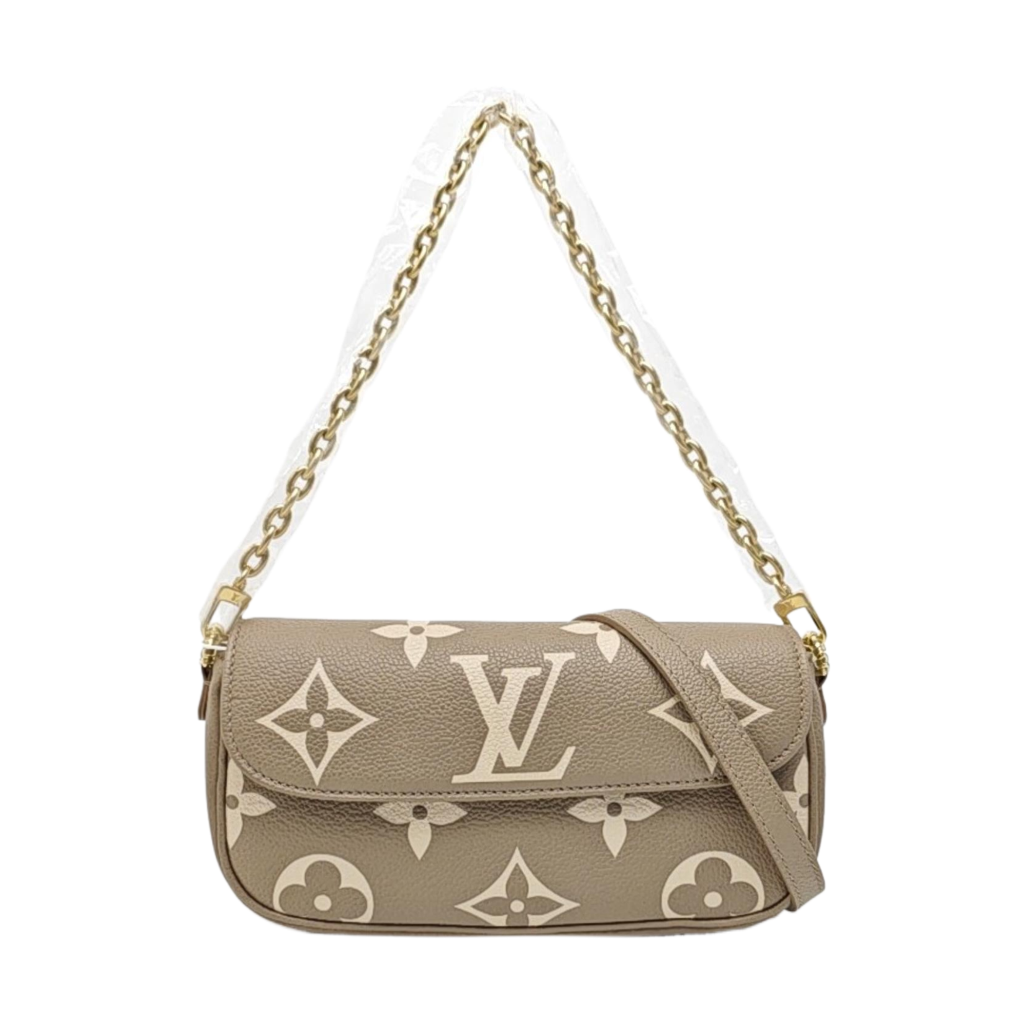 IVY Monogram Calfskin Gray