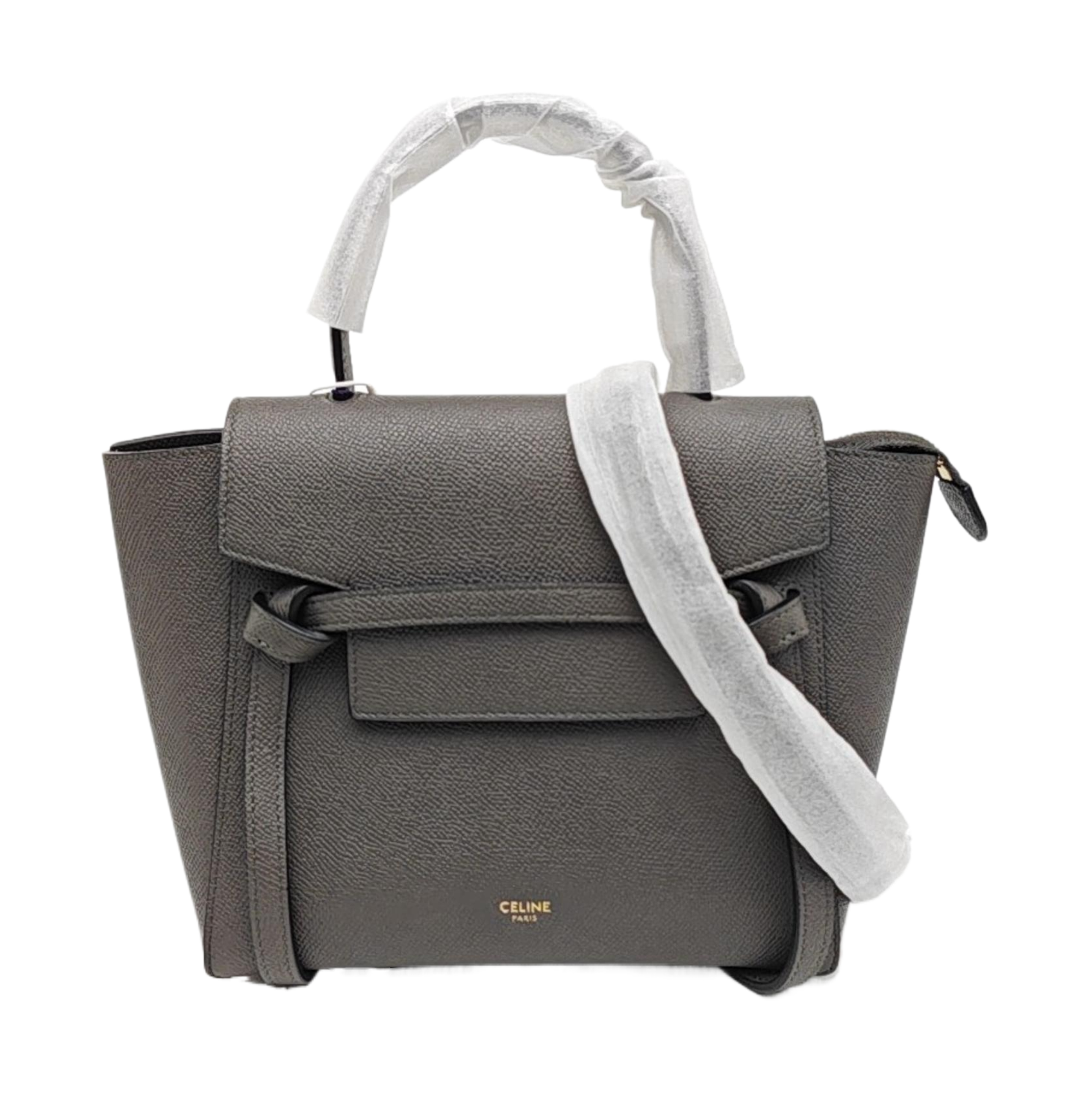 BELT Nano Calfskin Gray