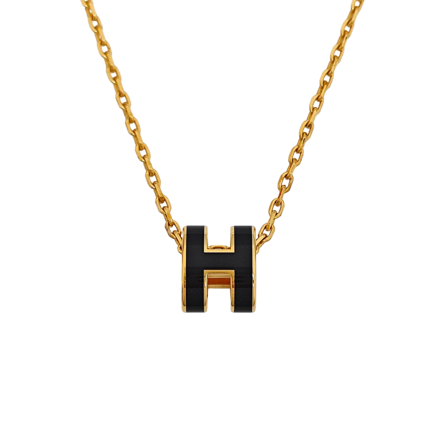 Pop H Metal Gold Necklace