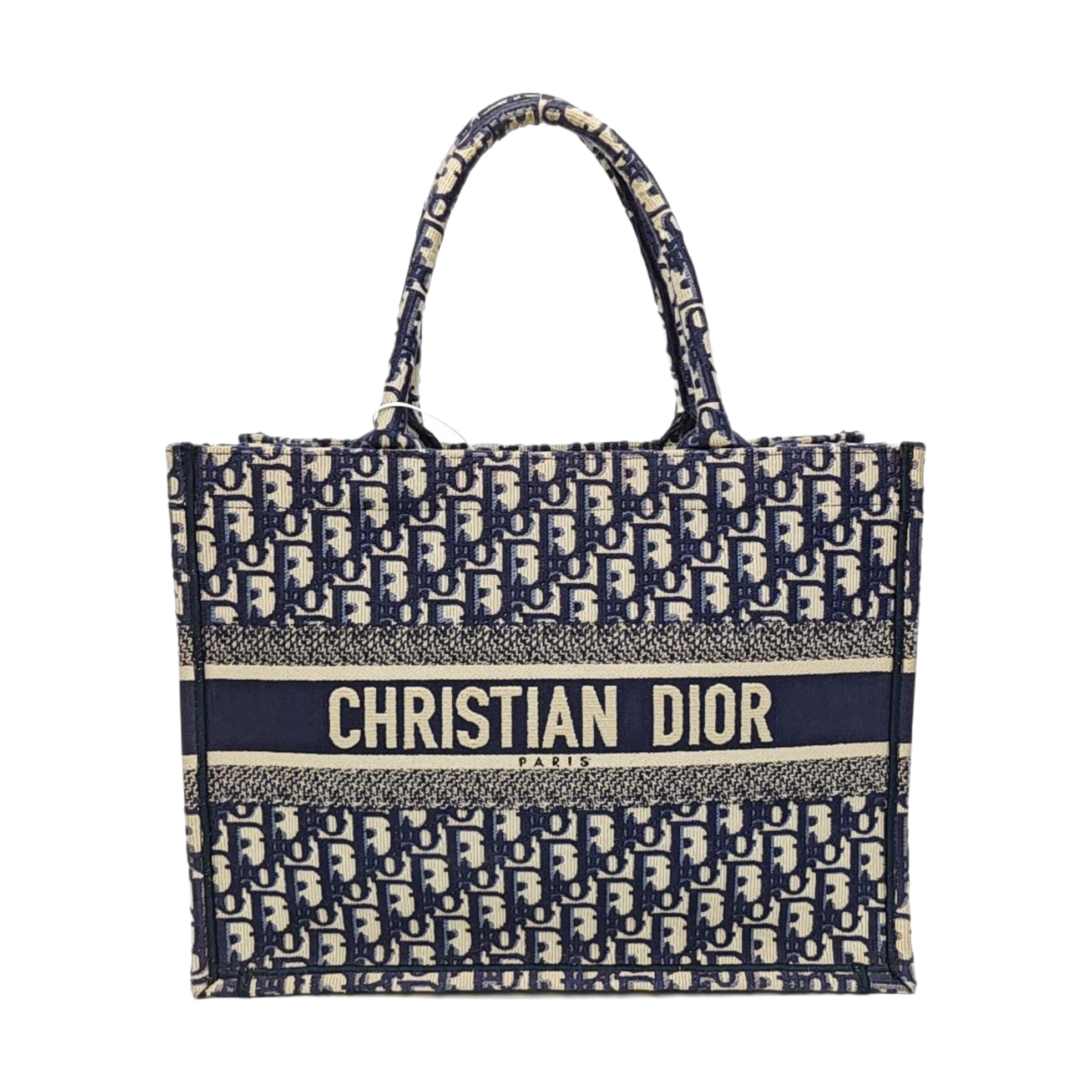Book Tote Medium Oblique Canvas Blue