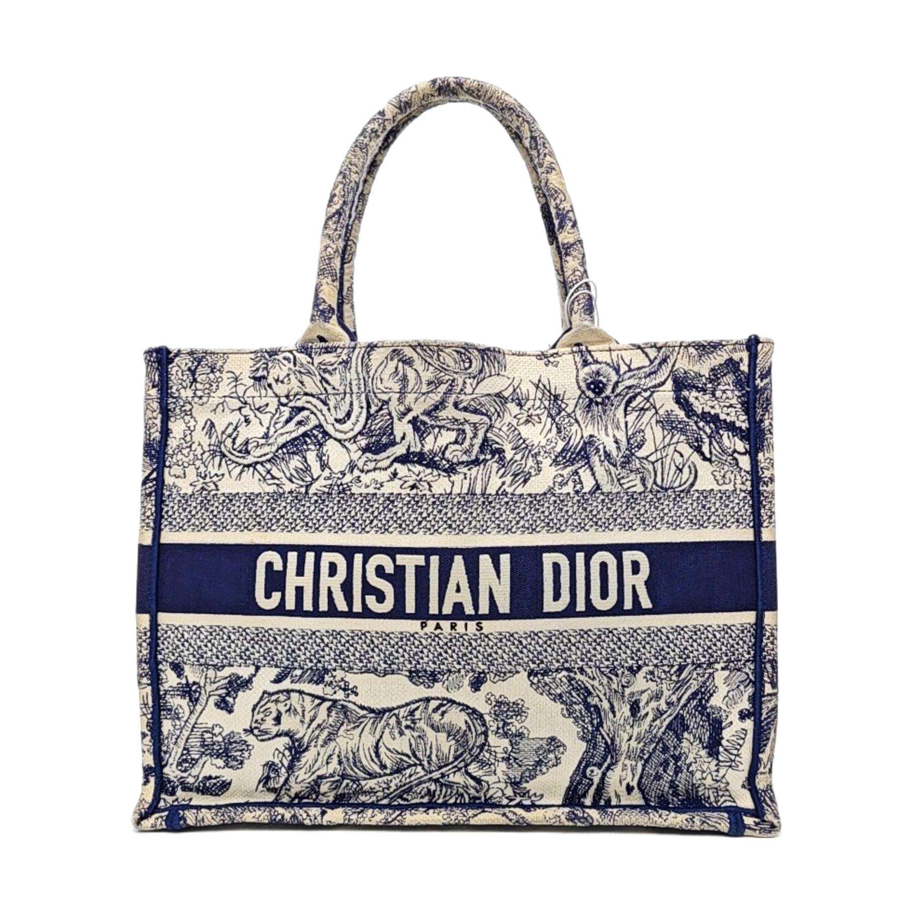 Book Tote Medium Canvas Blue