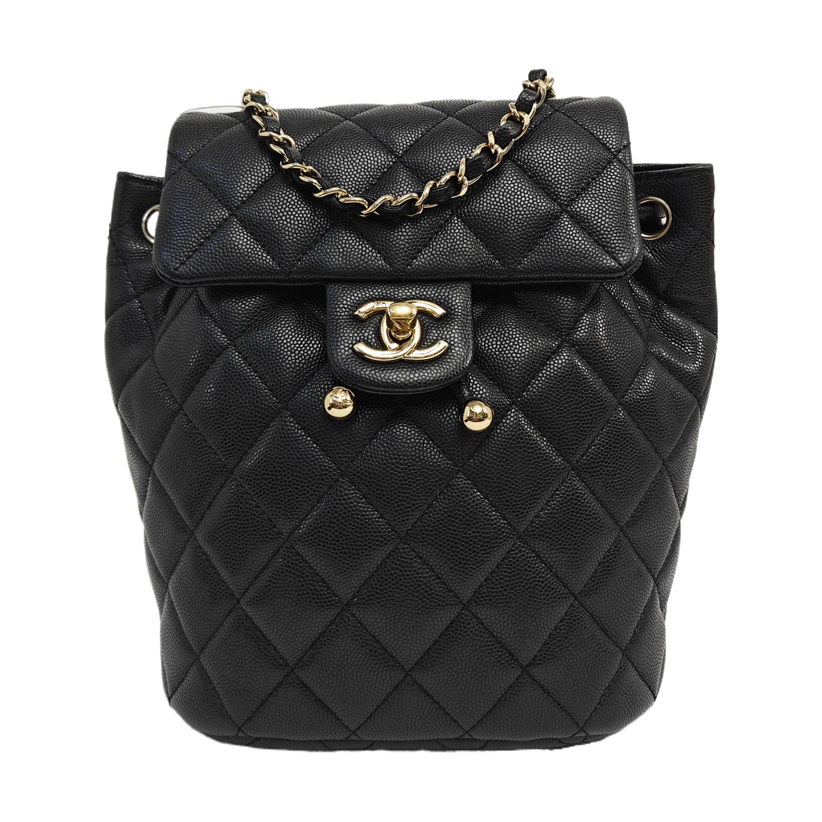 URBAN SPIRIT Quilted Grained Calfskin Black