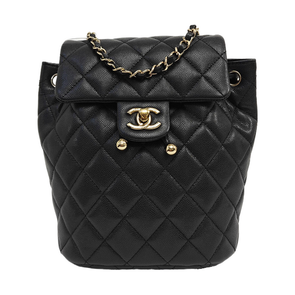 URBAN SPIRIT Quilted Grained Calfskin Black