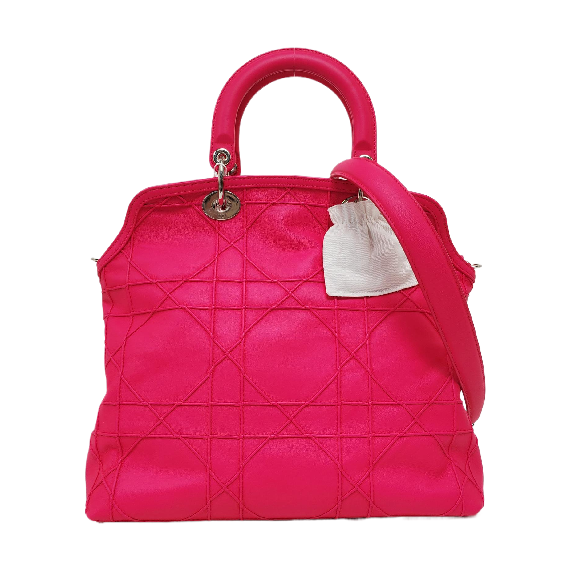 Authenticated pre-owned  Granville Cannage Lambskin Pink - Top Handle Bag at Looply