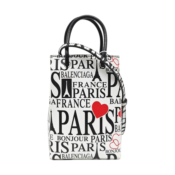 Shopping Bag Calfskin White