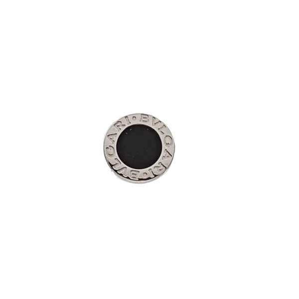 Pendientes de botón BVLGARI BVLGARI en oro blanco de 18k y plata