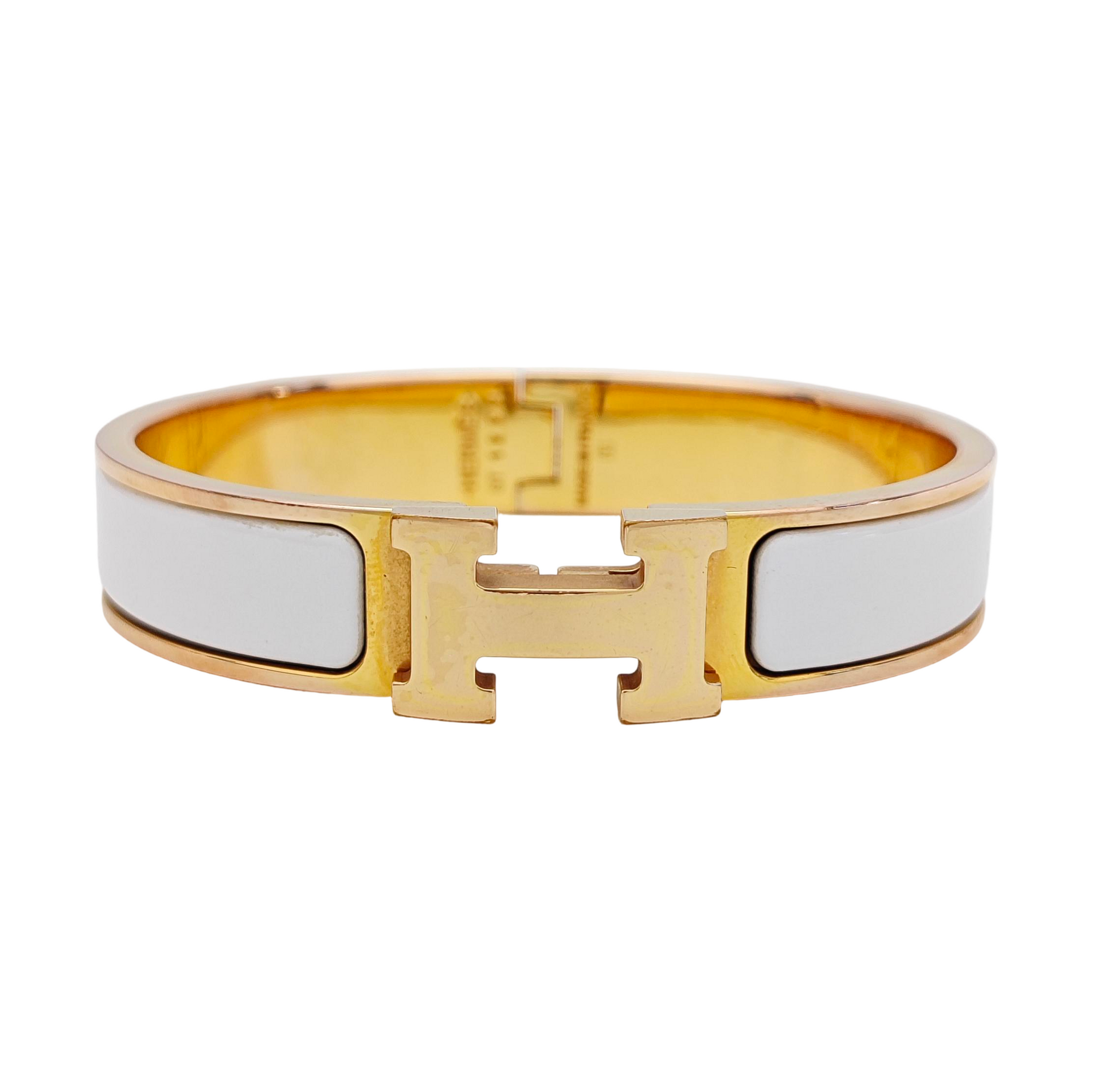 Clic H Metal Gold Bangle
