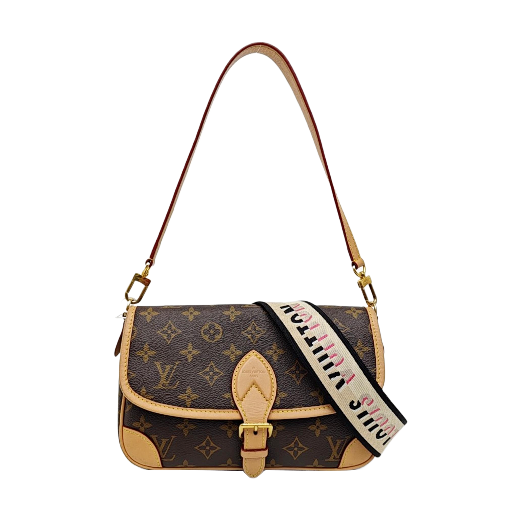 DIANE Monogram Coated Canvas Brown