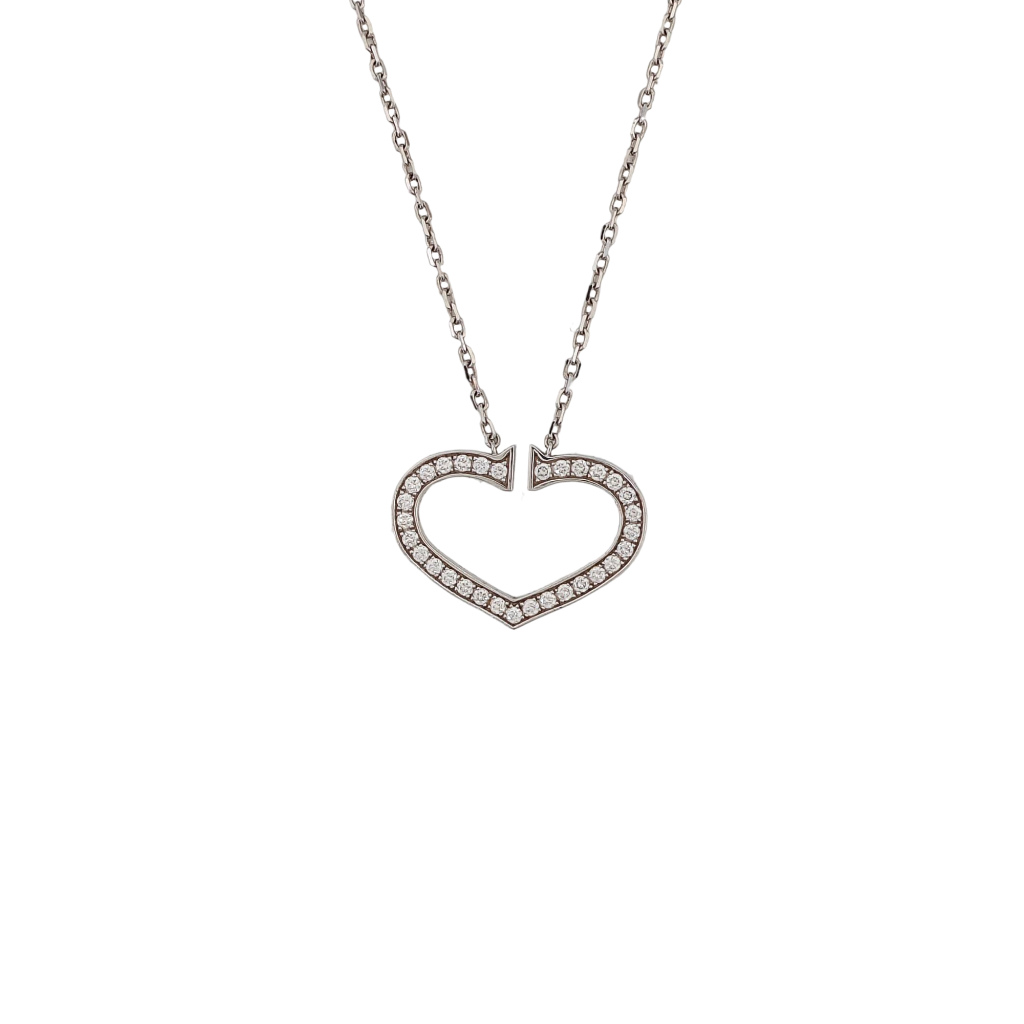 18k White Gold Silver Necklace