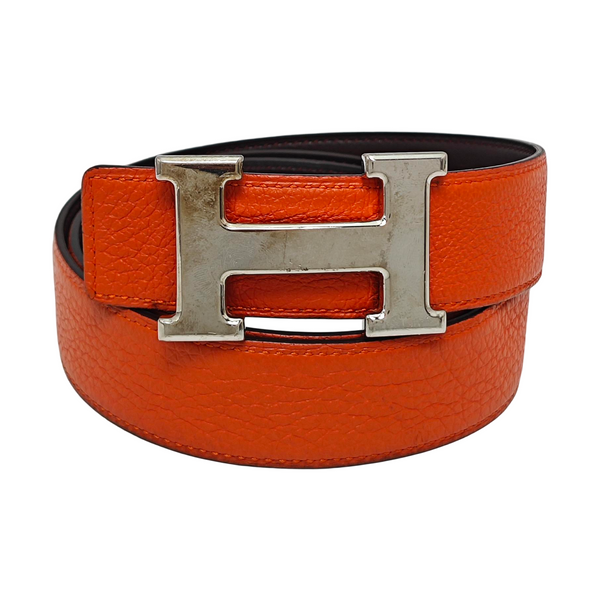 Leather Belt Orange