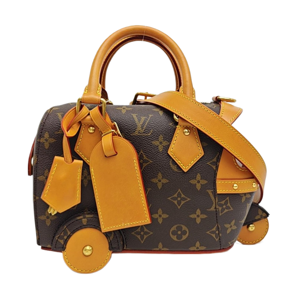Monogram Coated Canvas Shoulder Bag Mini Brown