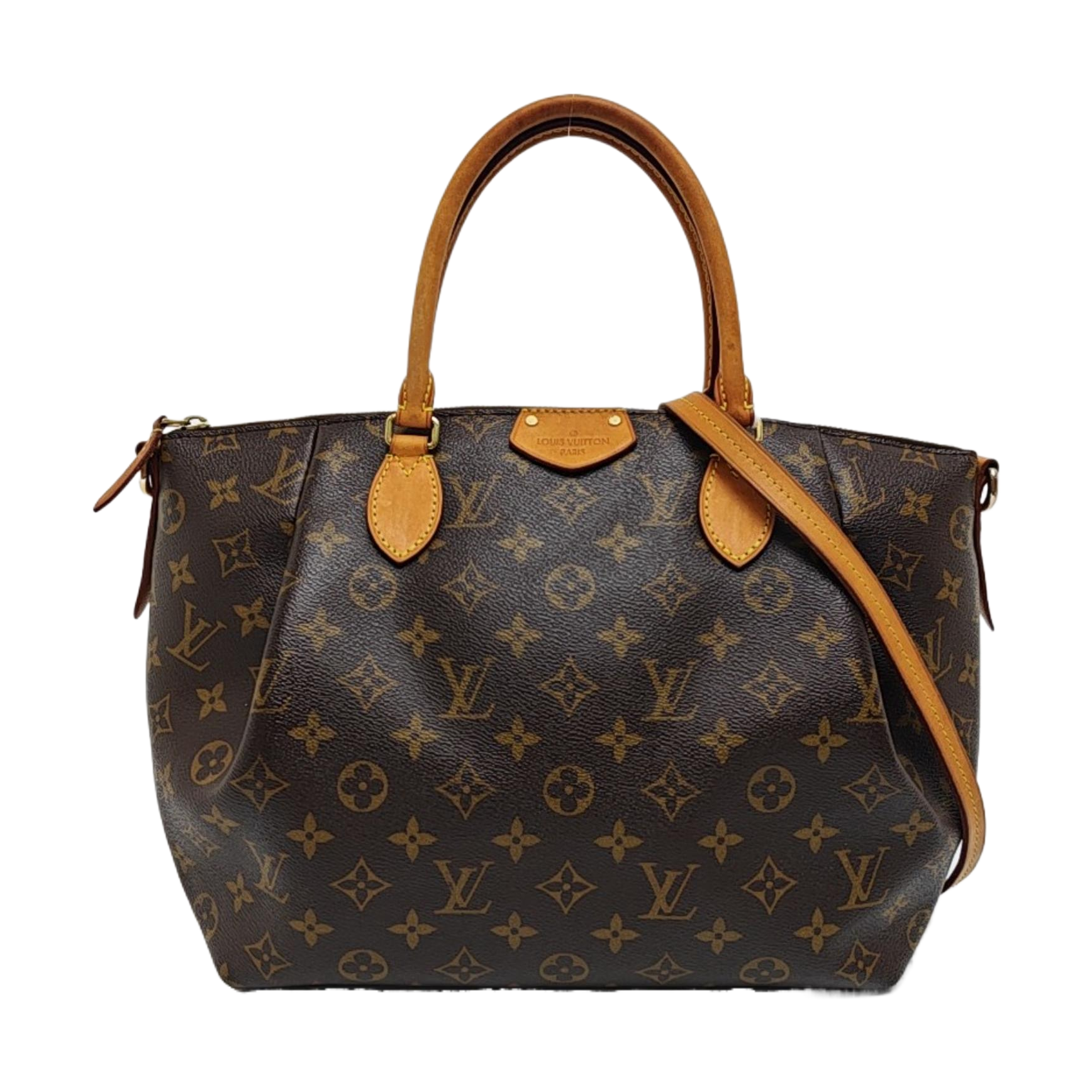 TURENNE GM Monogram Coated Canvas Brown