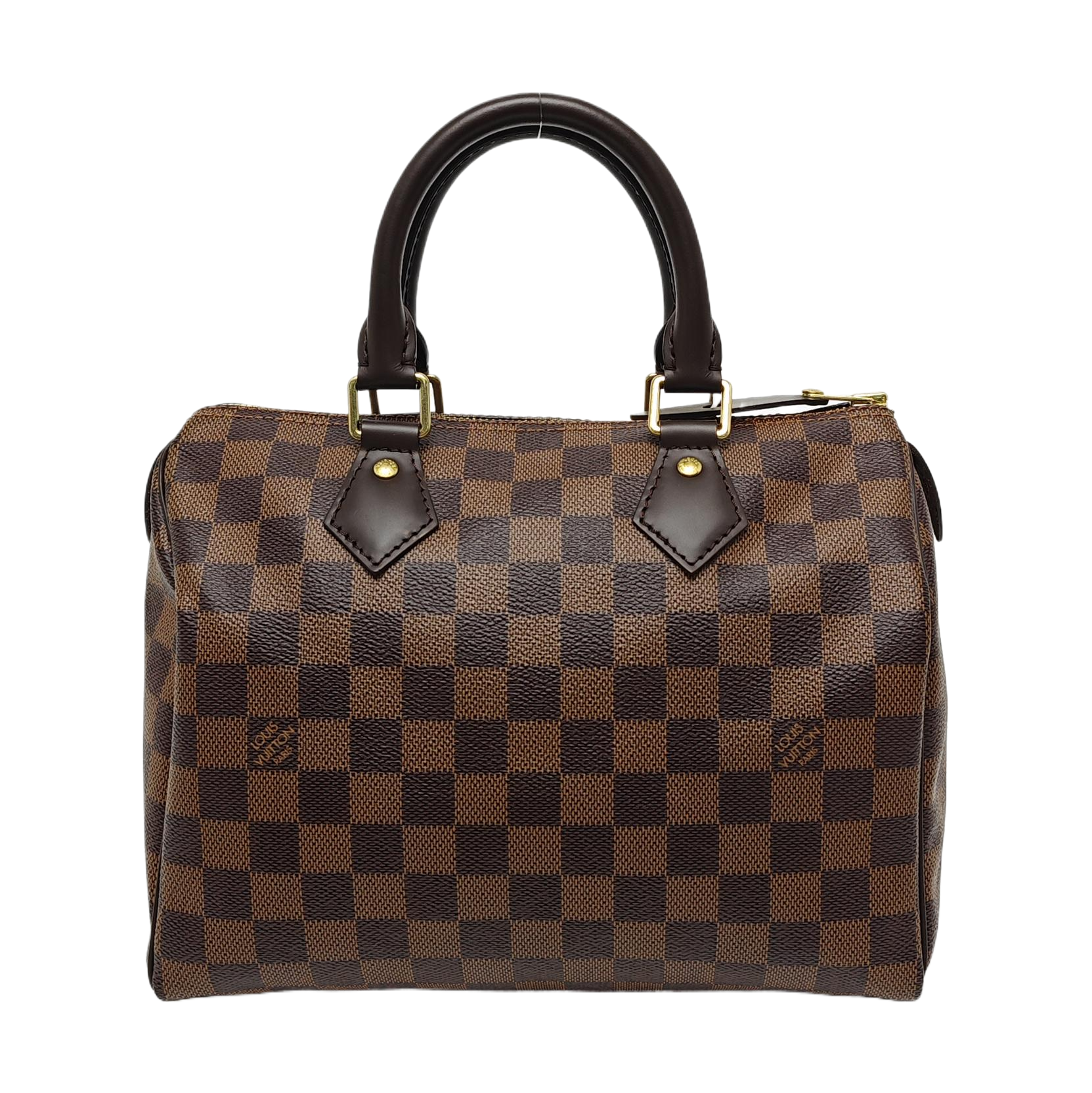 SPEEDY 25 Damier Ebene Coated Canvas Brown