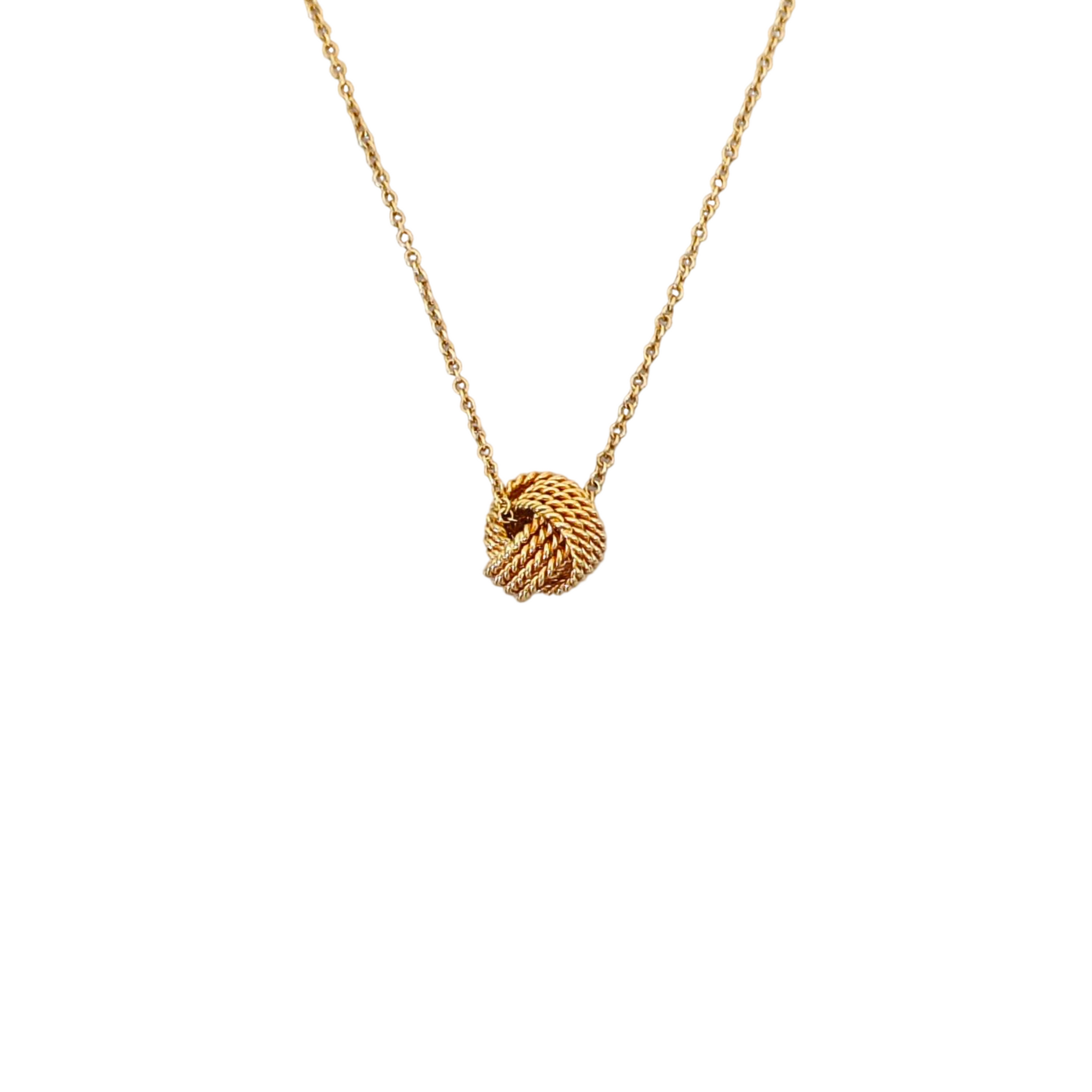 Tiffany Twist 18k Gold Rose Gold Necklace