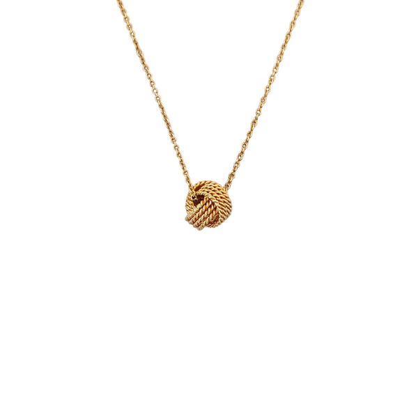 Tiffany Twist 18k Gold Rose Gold Necklace