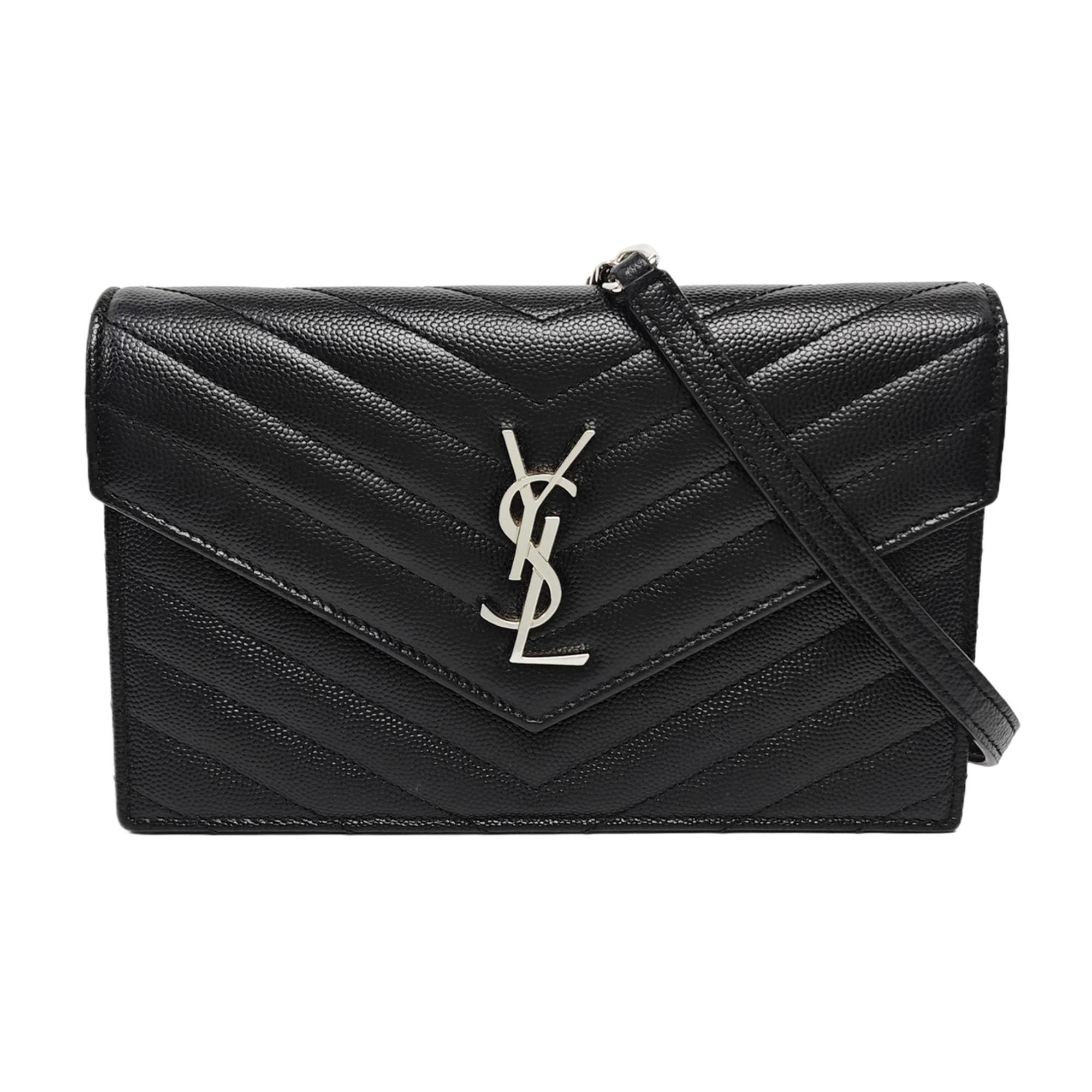 MONOGRAM WOC Chevron Calfskin Black
