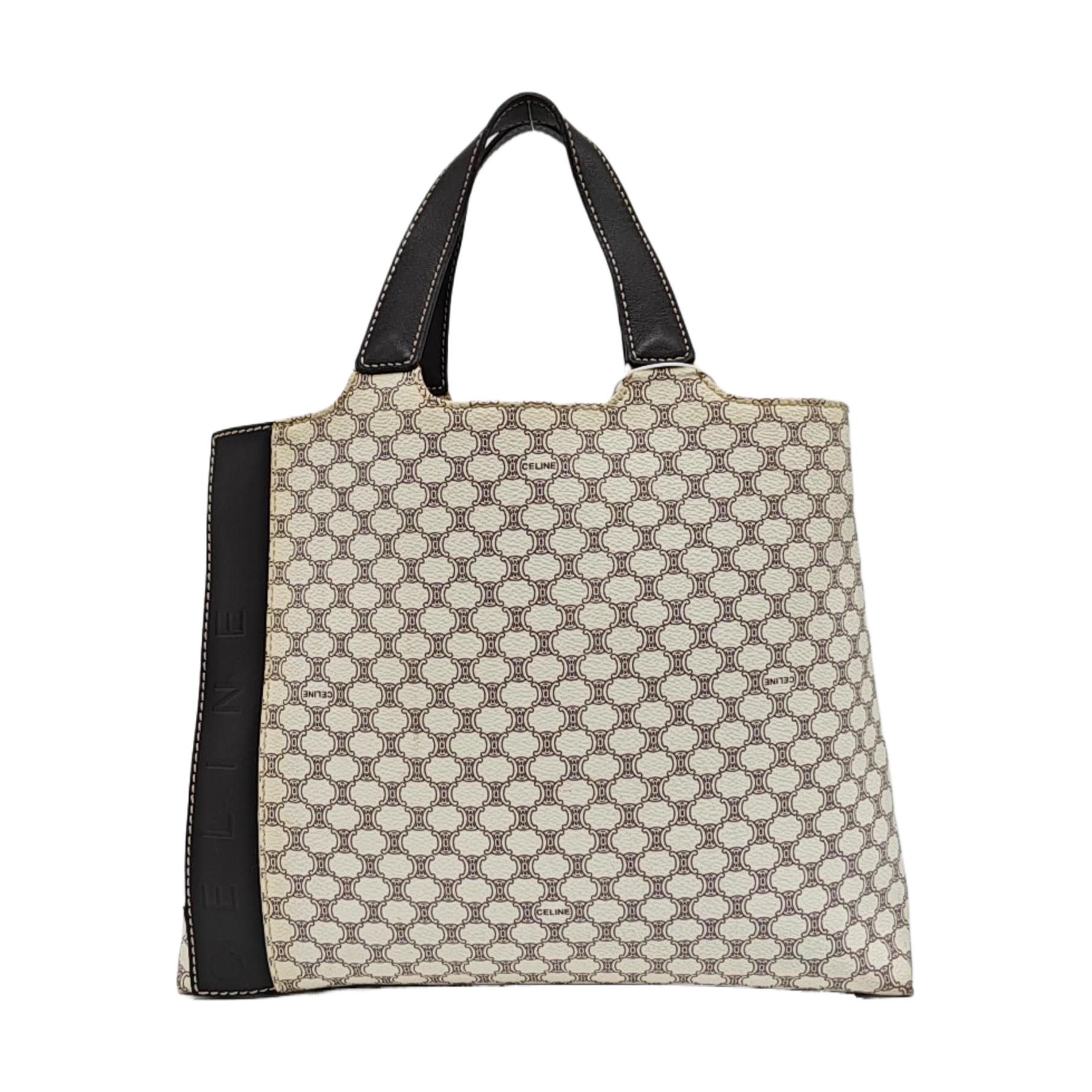Coated Canvas Tote Bag White