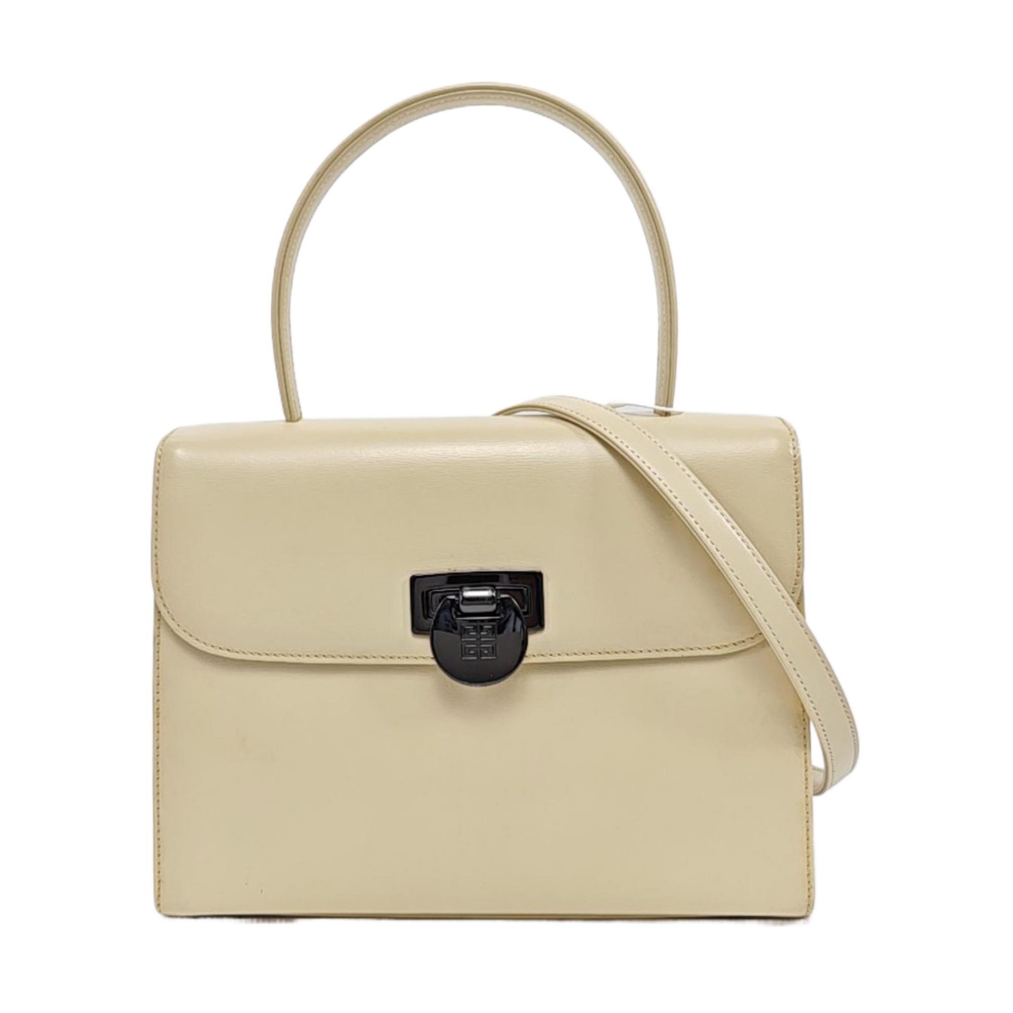 Calfskin Shoulder Bag Beige