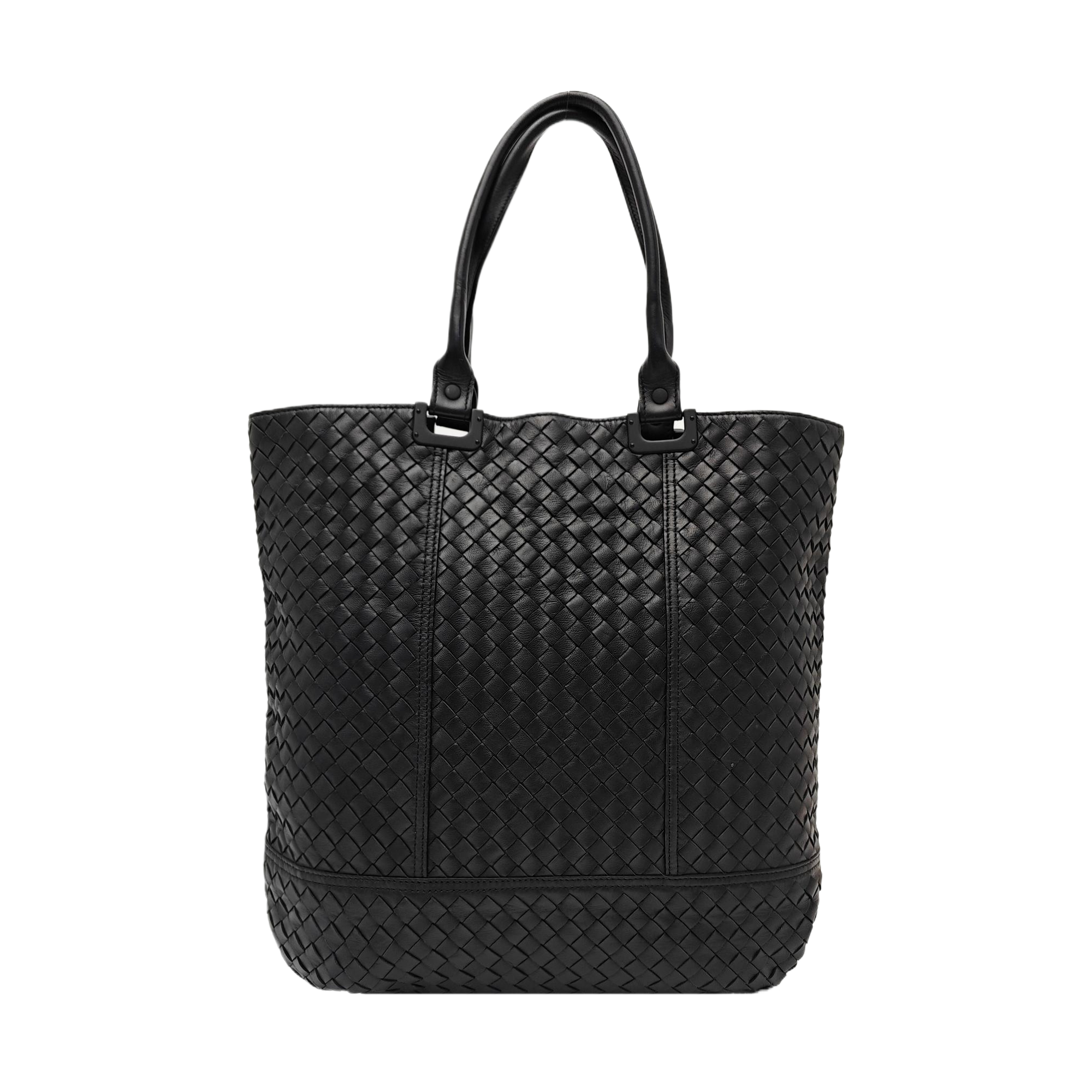 Lambskin Top Handle Bag Black