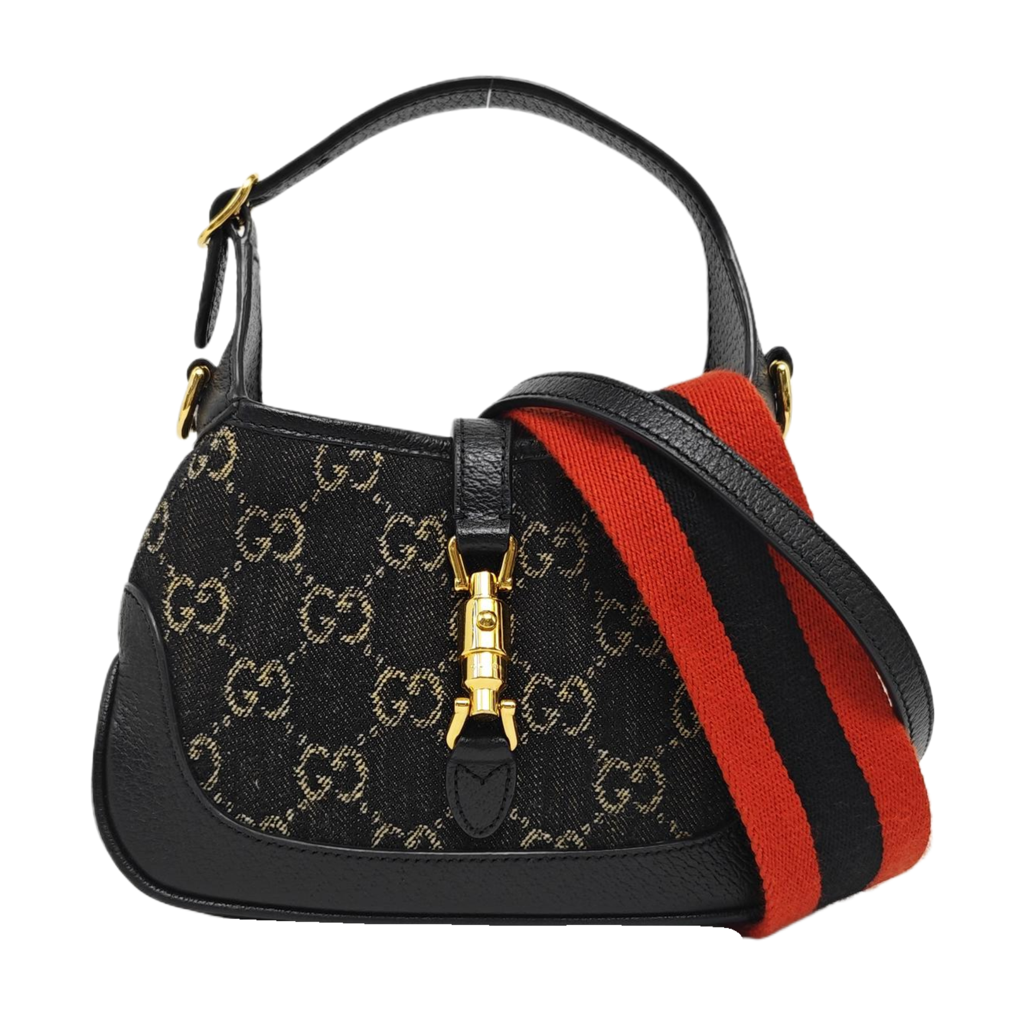 Jackie 1961 Mini Monogram Denim Black