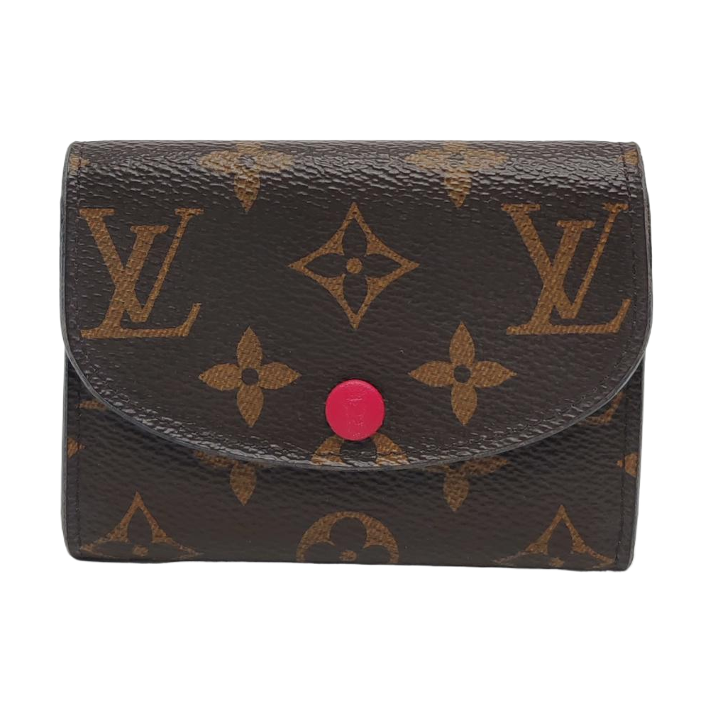 ROSALIE Monogram Coated Canvas Brown Wallet