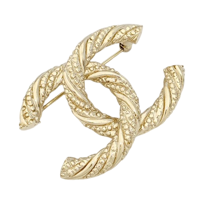 Metal Gold Brooch