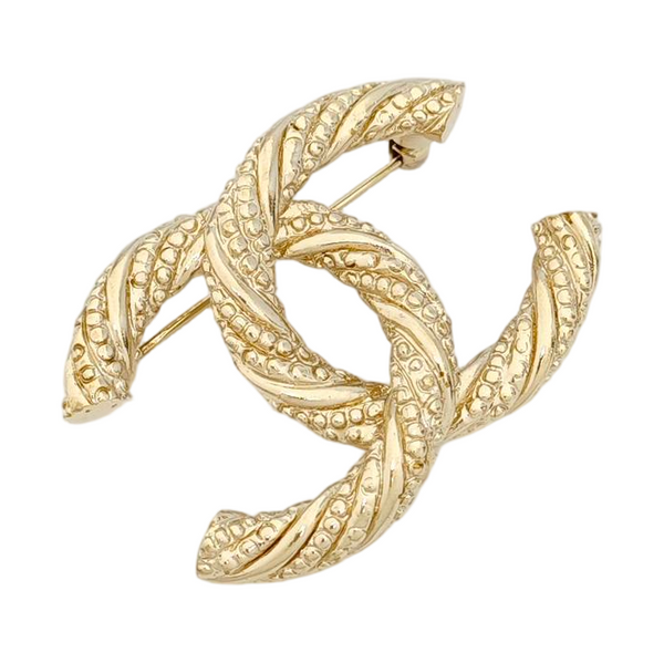 Metal Gold Brooch