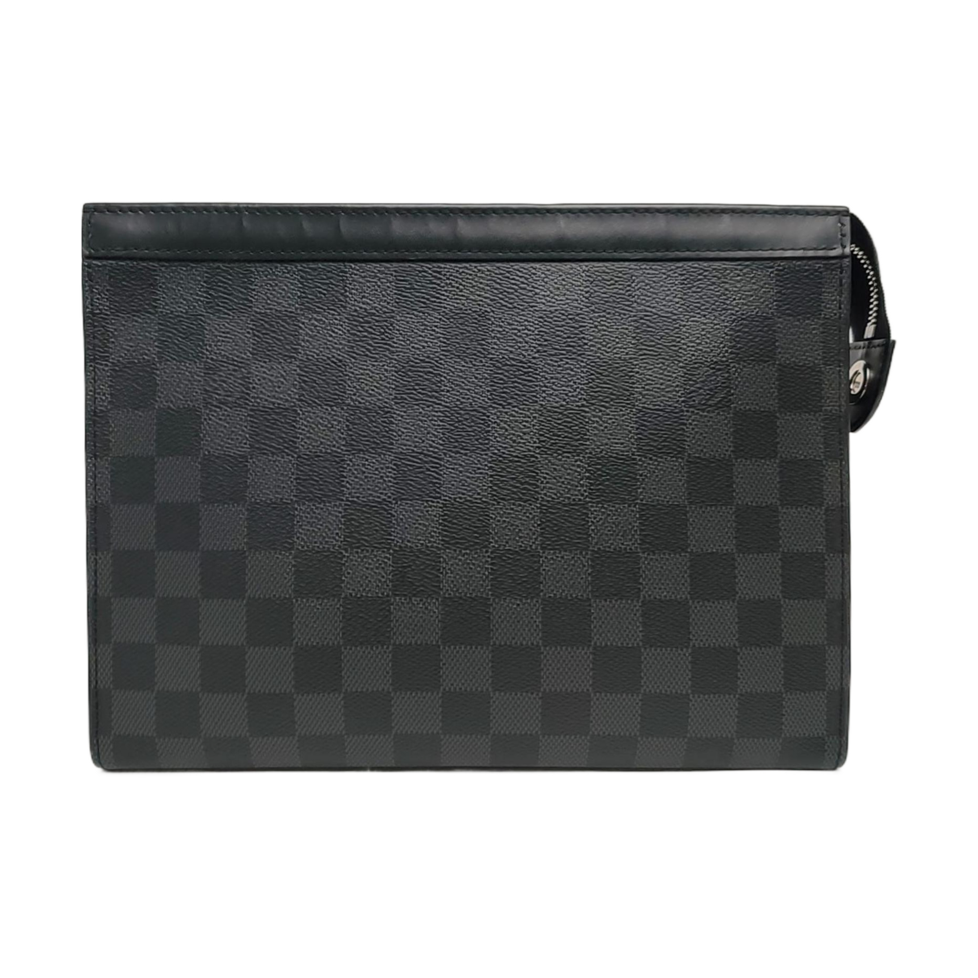 Pochette Voyag MM Damier Graphite Coated Canvas Gray