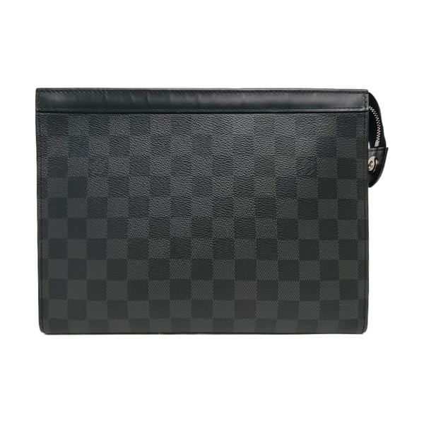 Pochette Voyag MM Damier Graphite Coated Canvas Gray