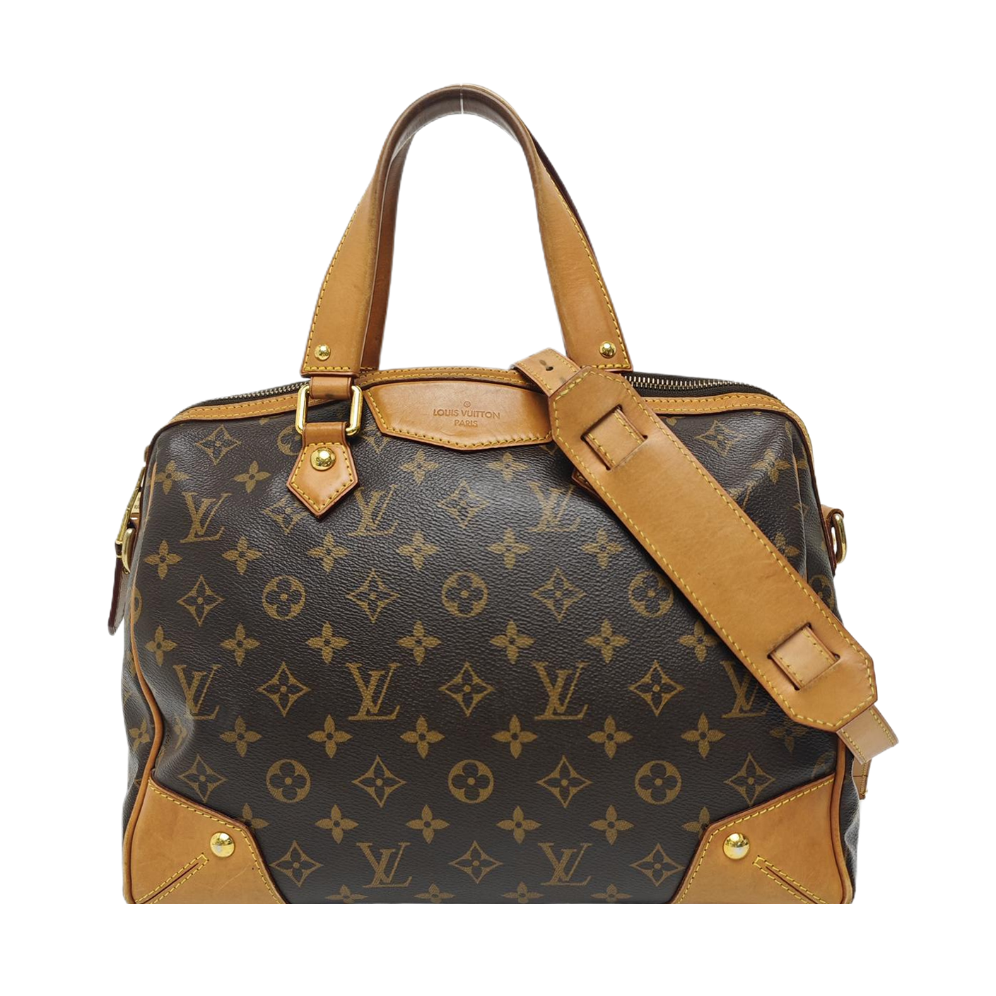 RETIRO NM Monogram Coated Canvas Brown