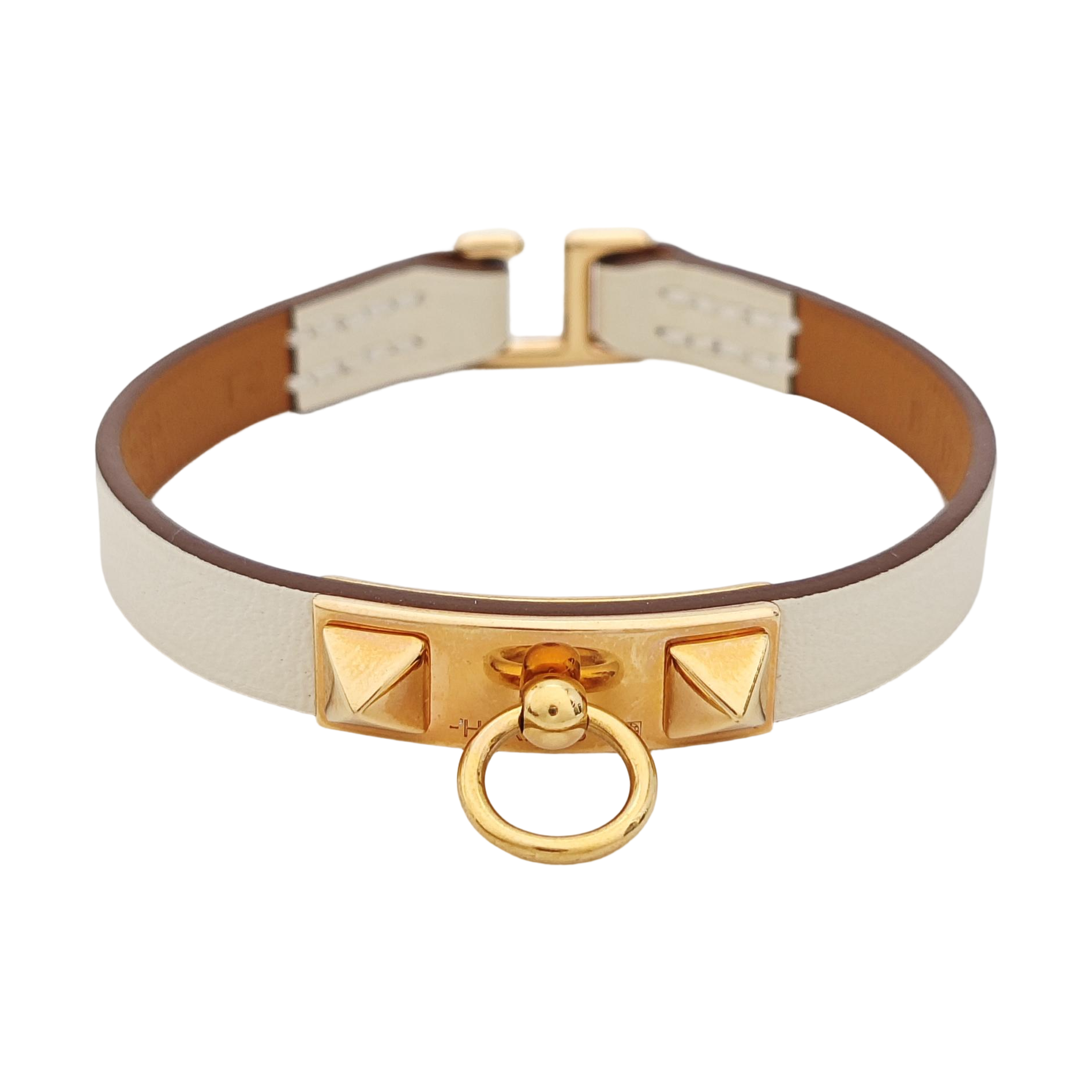 Rivale Leather White Bracelet