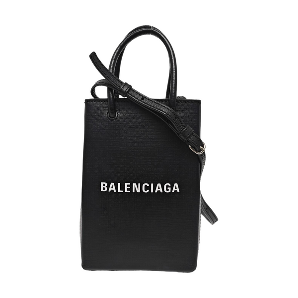 Shopping Bag Calfskin Black