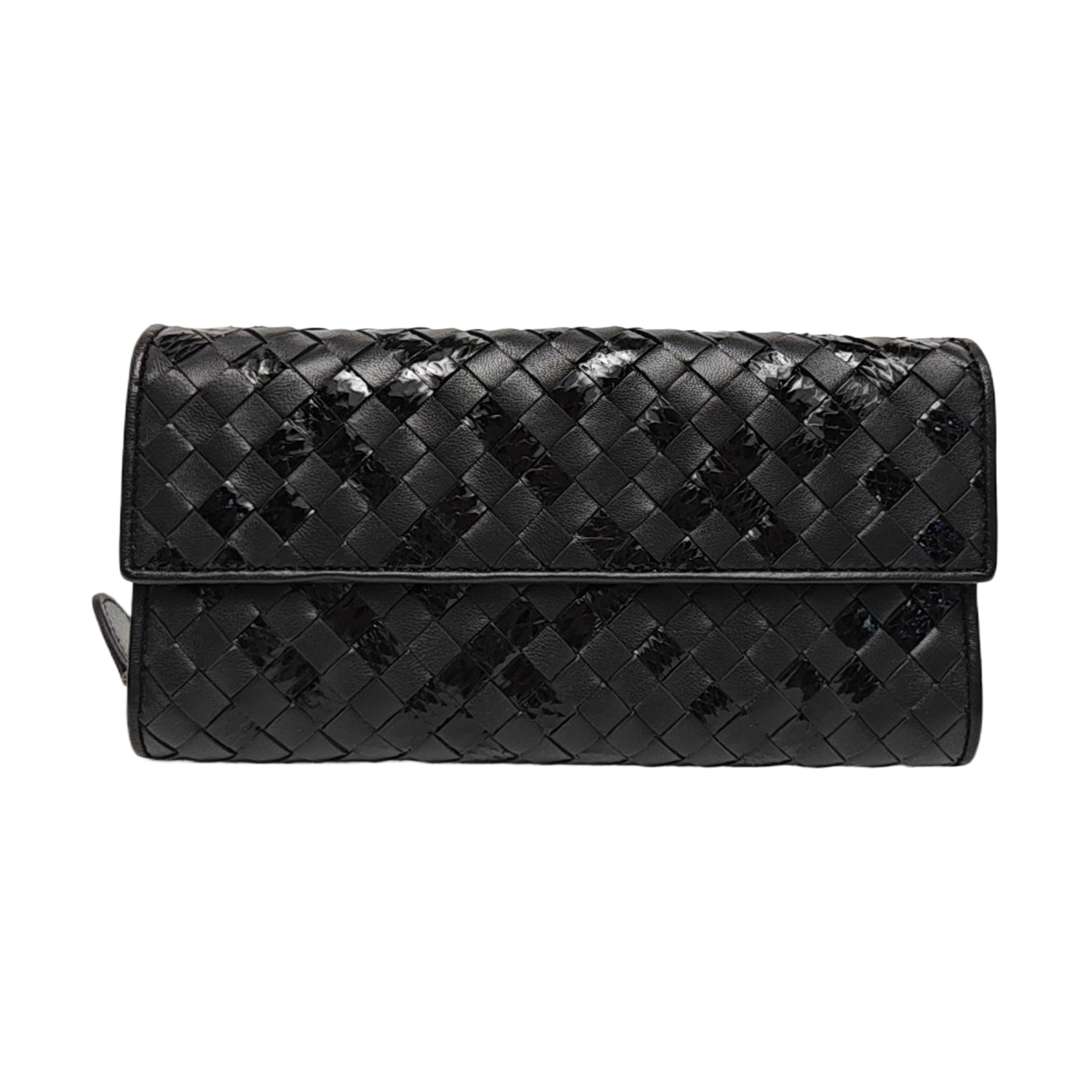 Olimpia Calfskin Black Wallet