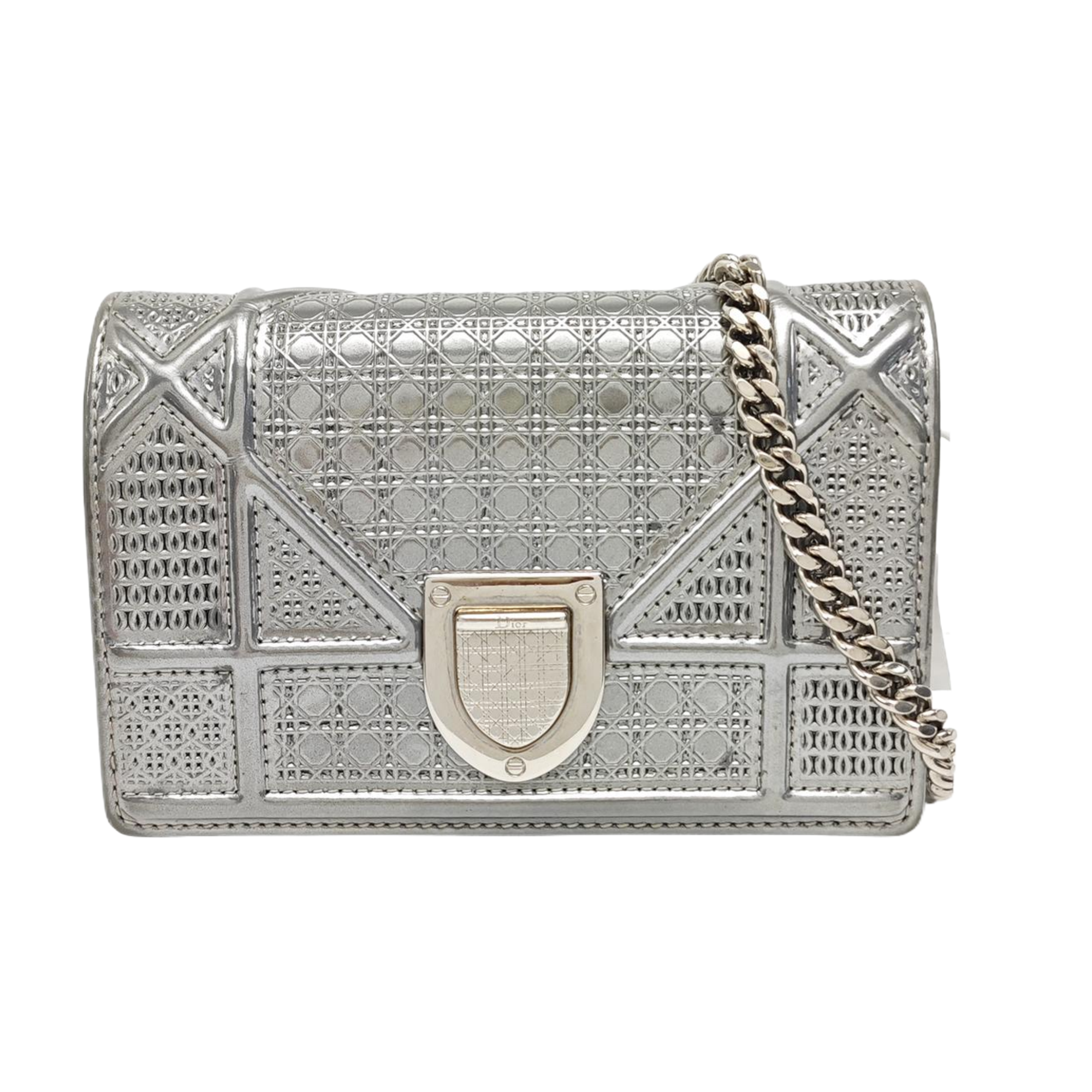 Diorama Quilted Calfskin Silver