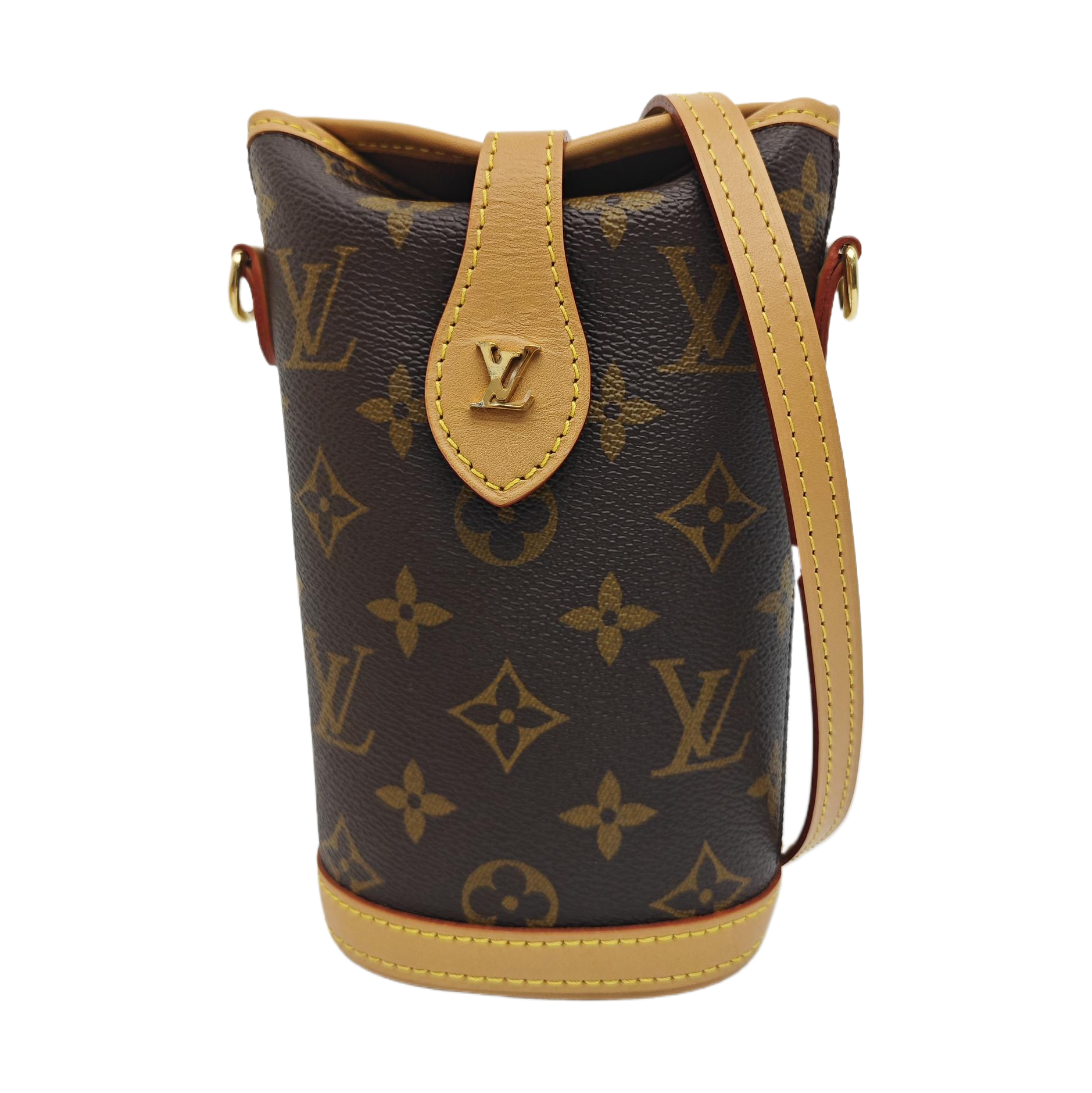 FOLD ME Monogram Coated Canvas Brown