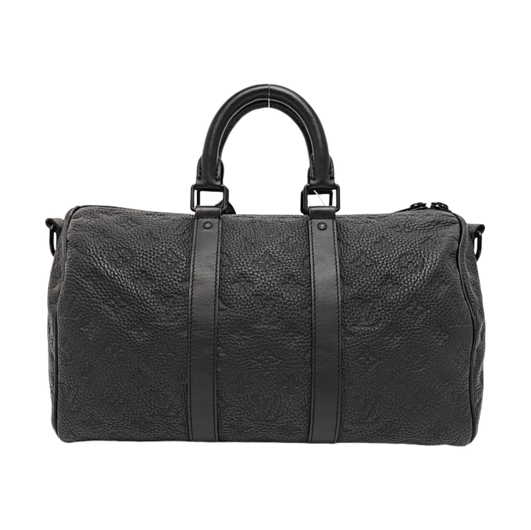 KEEPALL 35 Monogram Calfskin Black