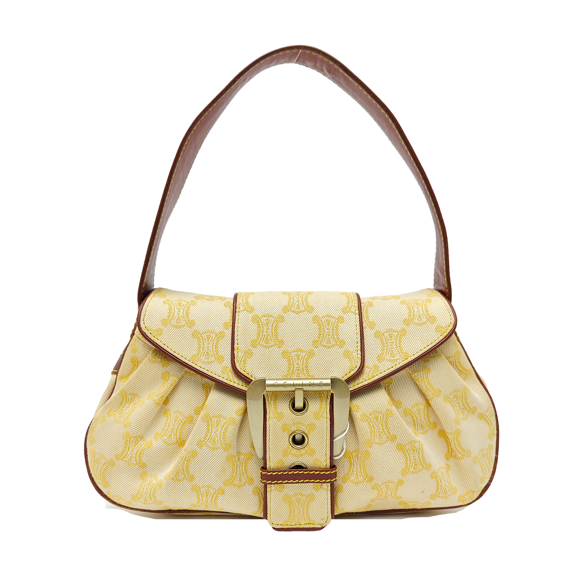 Canvas Top Handle Bag Yellow