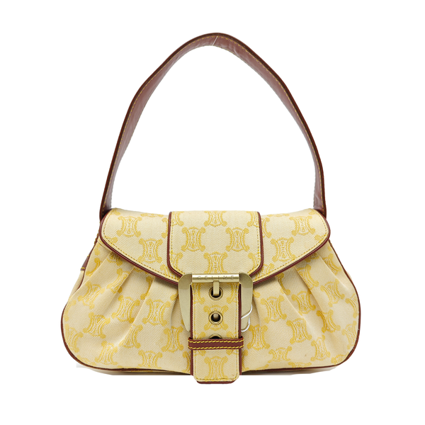 Canvas Top Handle Bag Yellow