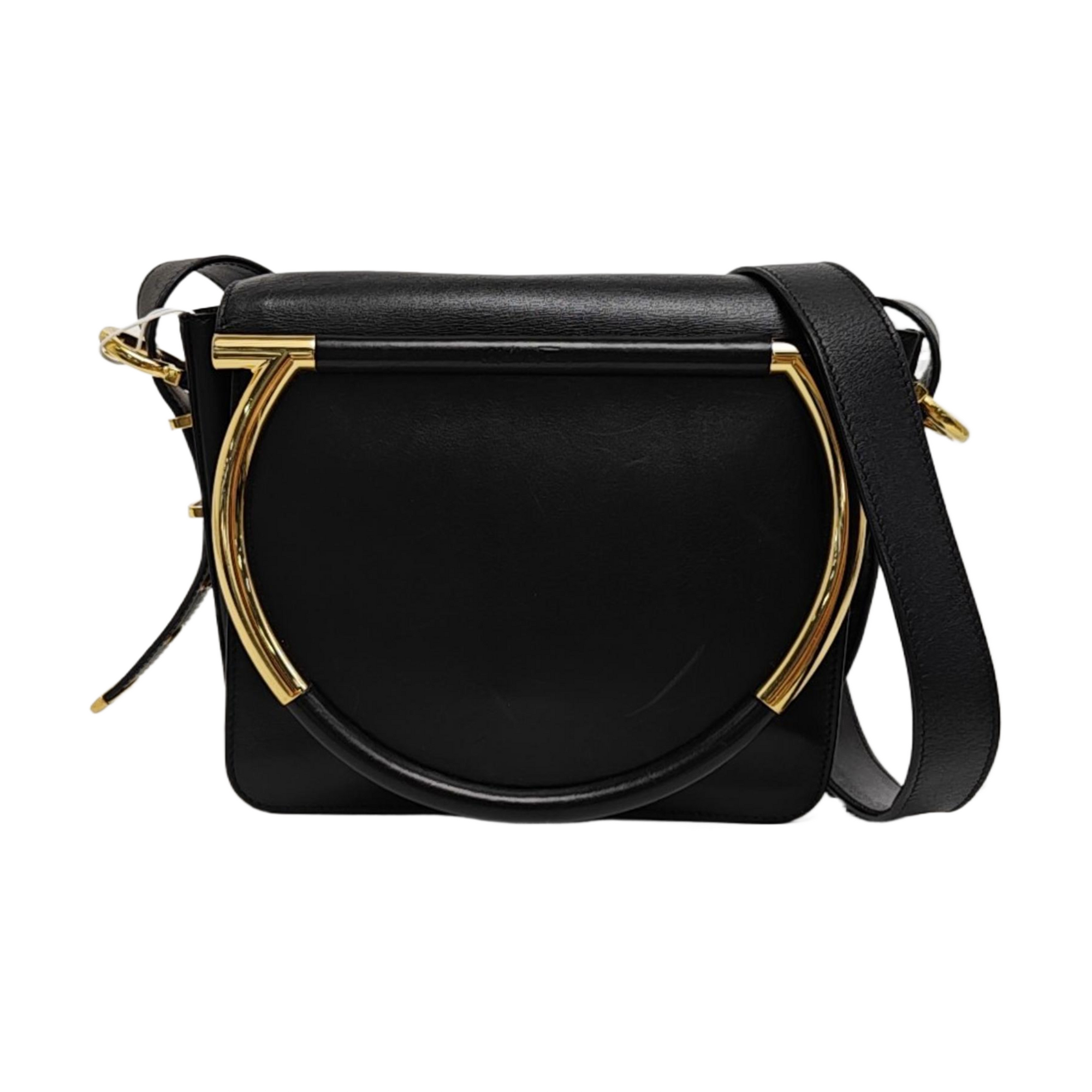 Calfskin Shoulder Bag Black