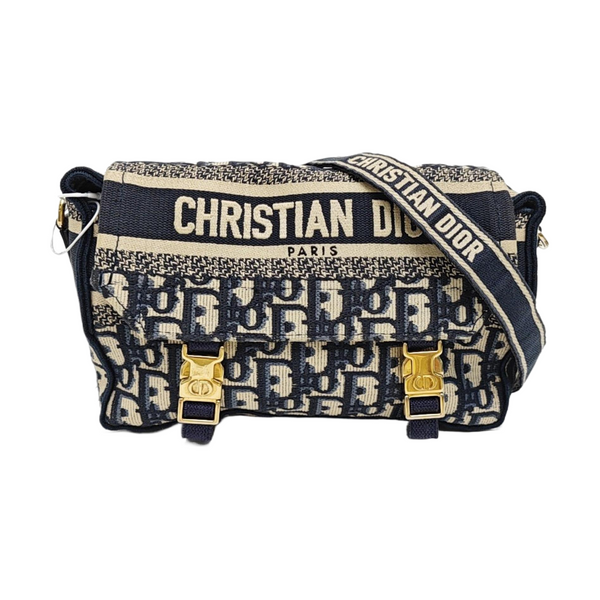Diorcamp Small Oblique Canvas Blue