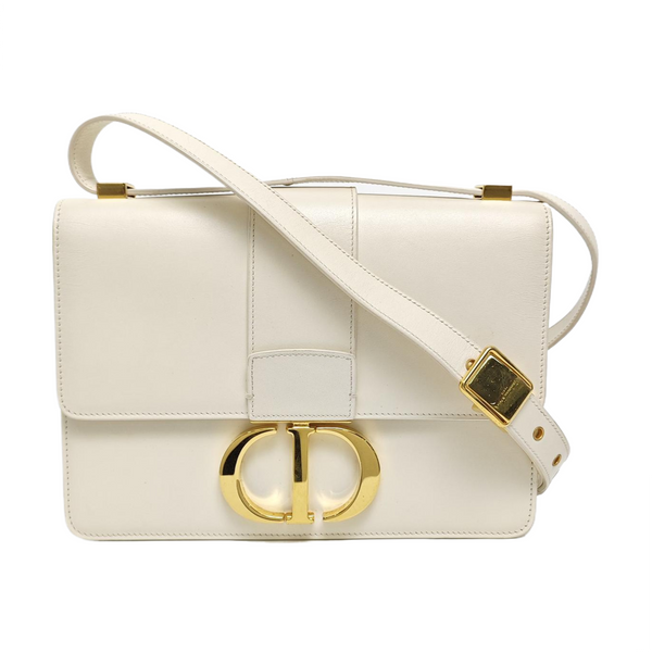 30 Montaigne Calfskin White