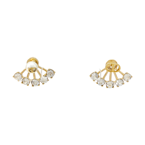 Petit CD Metal Gold Stud Earrings