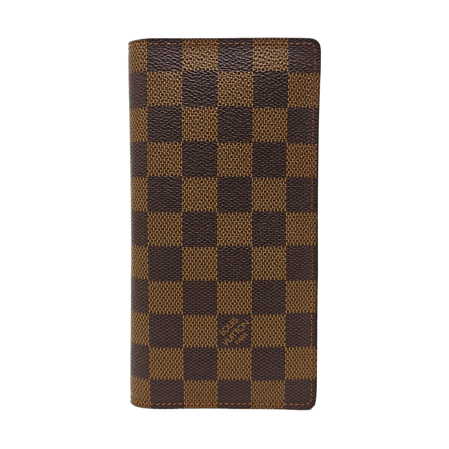 Damier Ebene Coated Canvas Wallet Brown