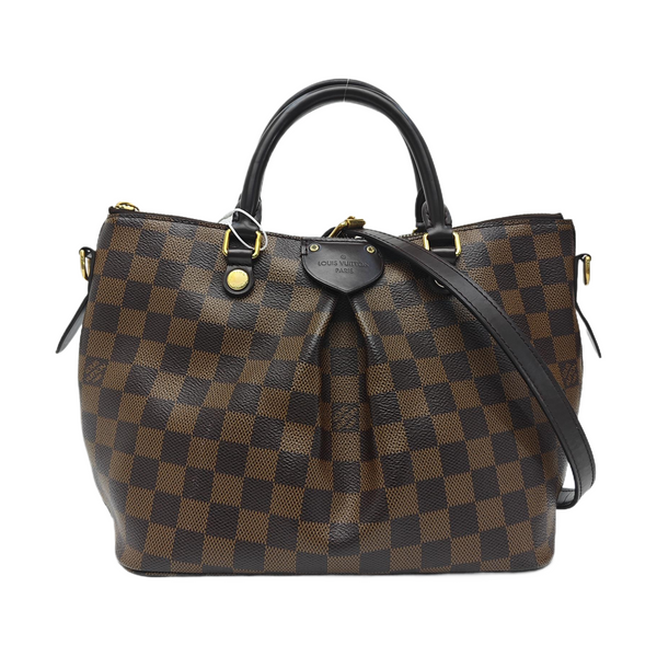 SIENA Damier Ebene Coated Canvas Brown
