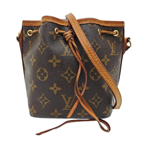 NÉONOÉ Nano Monogram Coated Canvas Brown
