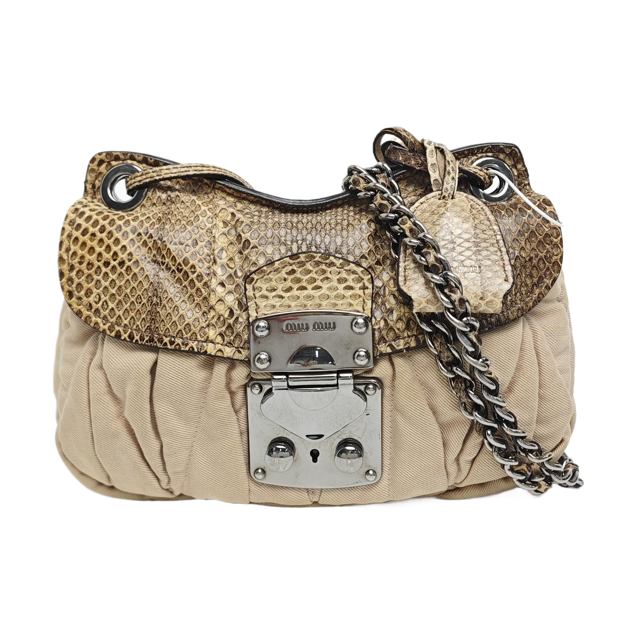 Canvas Shoulder Bag Beige