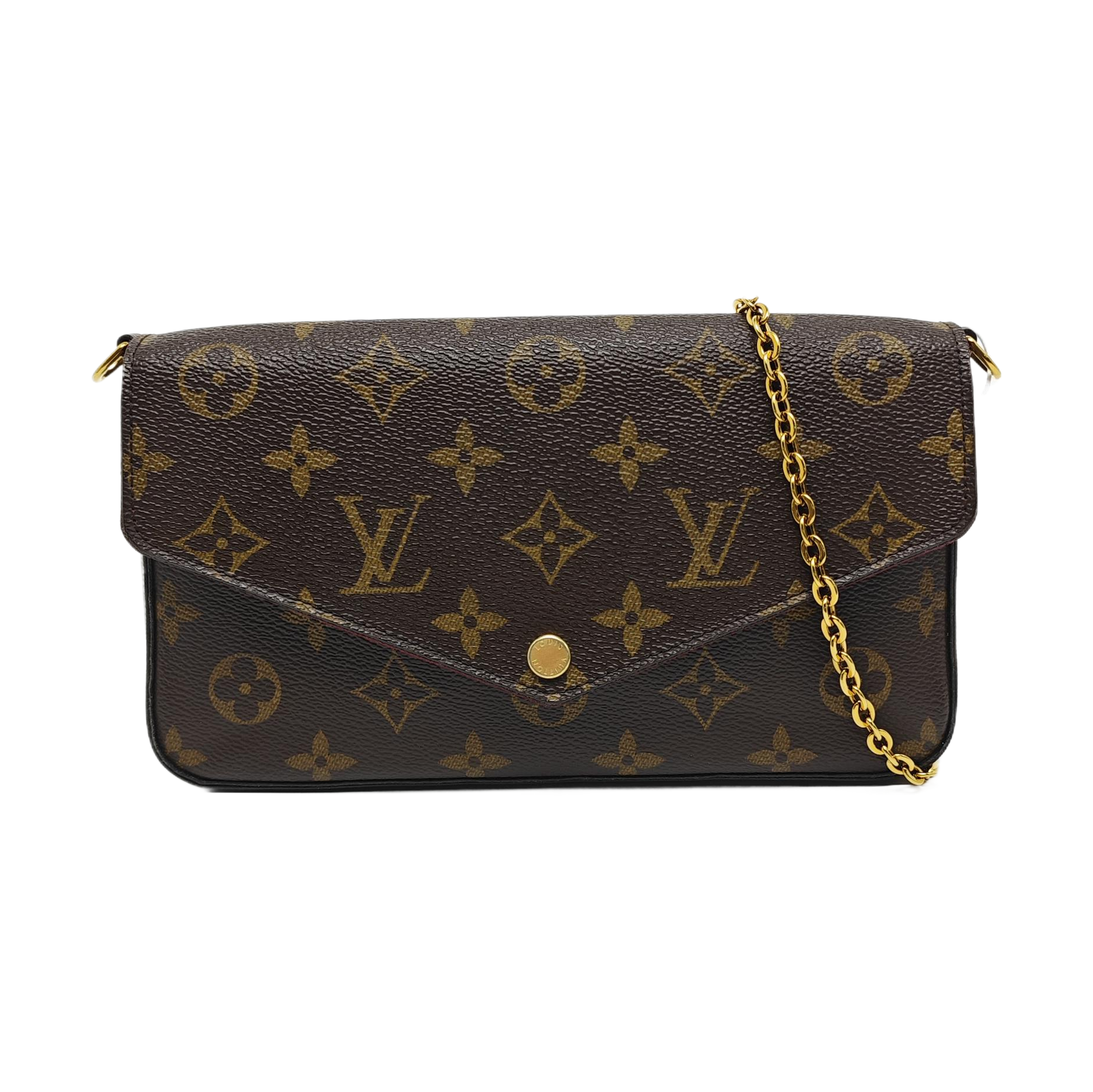 FÉLICIE Monogram Coated Canvas Brown