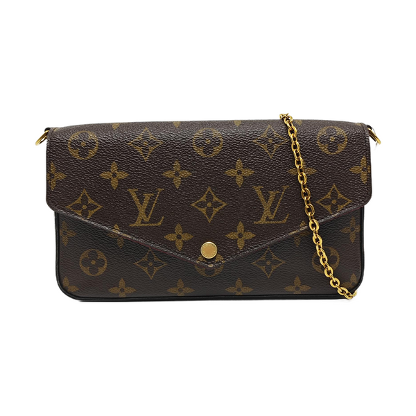 FÉLICIE Monogram Coated Canvas Brown